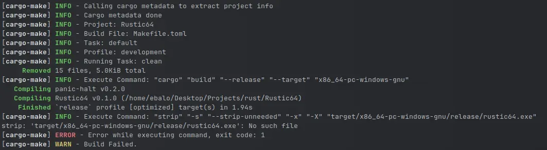 Common build error