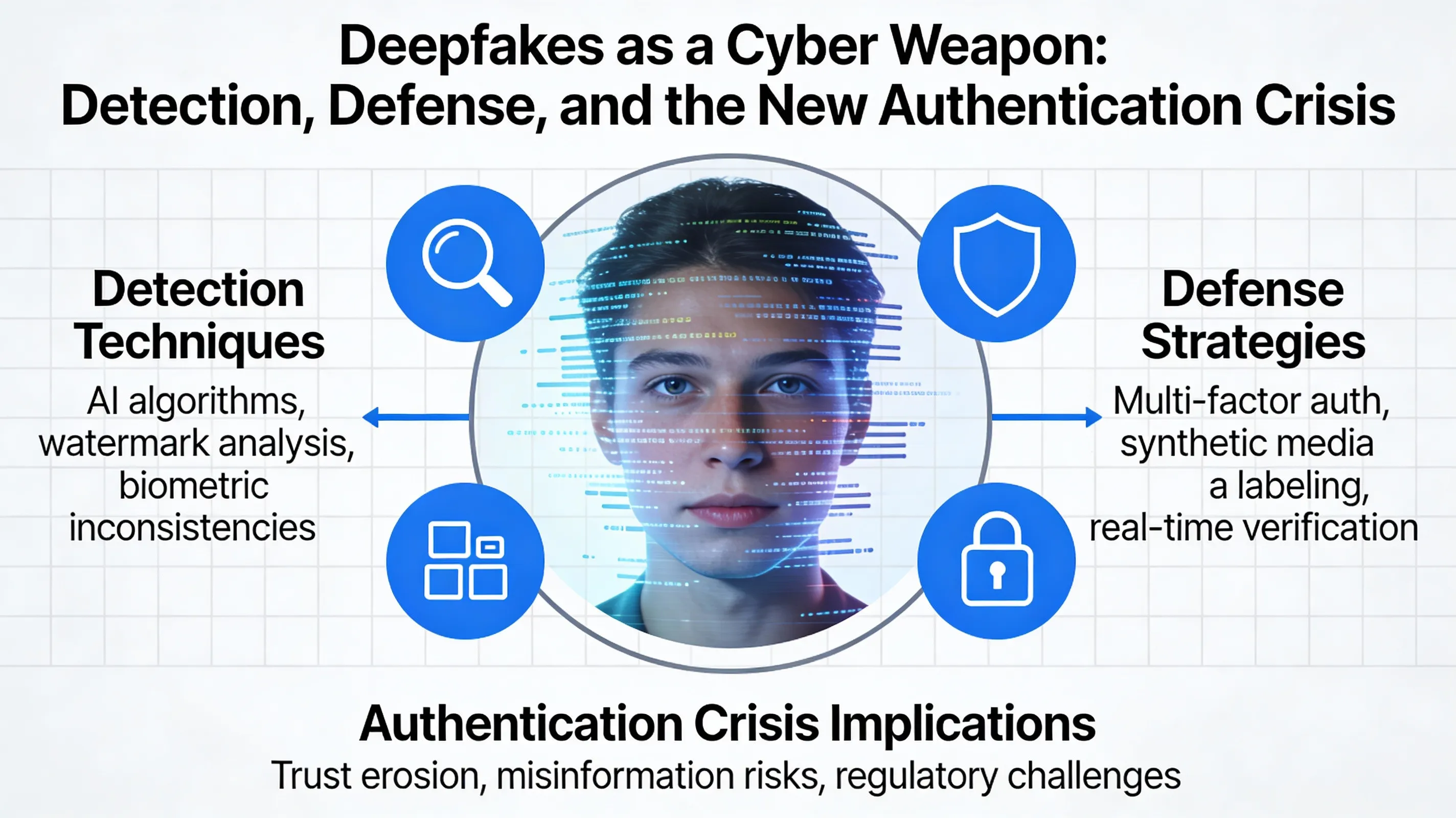 Deepfakes as a Cyber Weapon: Detection, Defense, and the New Authentication Crisis